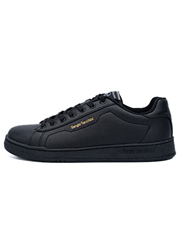 Sergio Tacchini Capri Herren Sneaker Schnürschuh Herrenschuh Schuhe für Herren Black (3) Gr. 44 von Sergio Tacchini