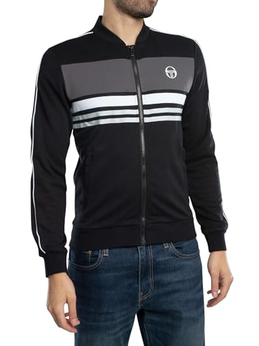 Sergio Tacchini Herren Ishen Trainingsjacke, Black, S von Sergio Tacchini
