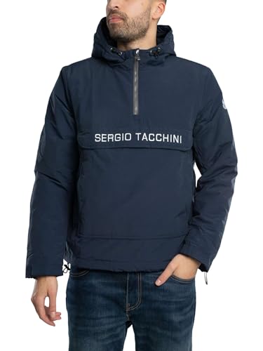 Sergio Tacchini Herren In Pullover Jacke, Navy/White, M von Sergio Tacchini