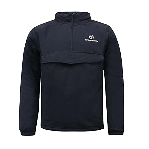 Sergio Tacchini Herren-Jacke mit halbem Reißverschluss, Marineblau, 38096 200, navy, M von Sergio Tacchini