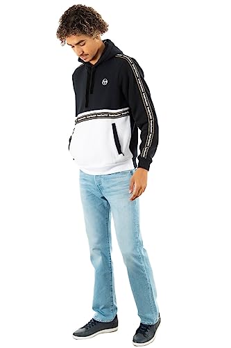 Sergio Tacchini Herren Meridiano Hoodie, schwarz/weiß, S von Sergio Tacchini