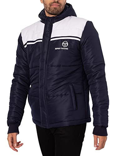 Sergio Tacchini Herren Neue Daunenjacke von Young Line, Blau, L von Sergio Tacchini