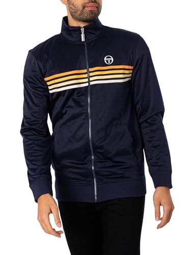 Sergio Tacchini Herren Neue Varena Trainingsjacke, Blau, M von Sergio Tacchini