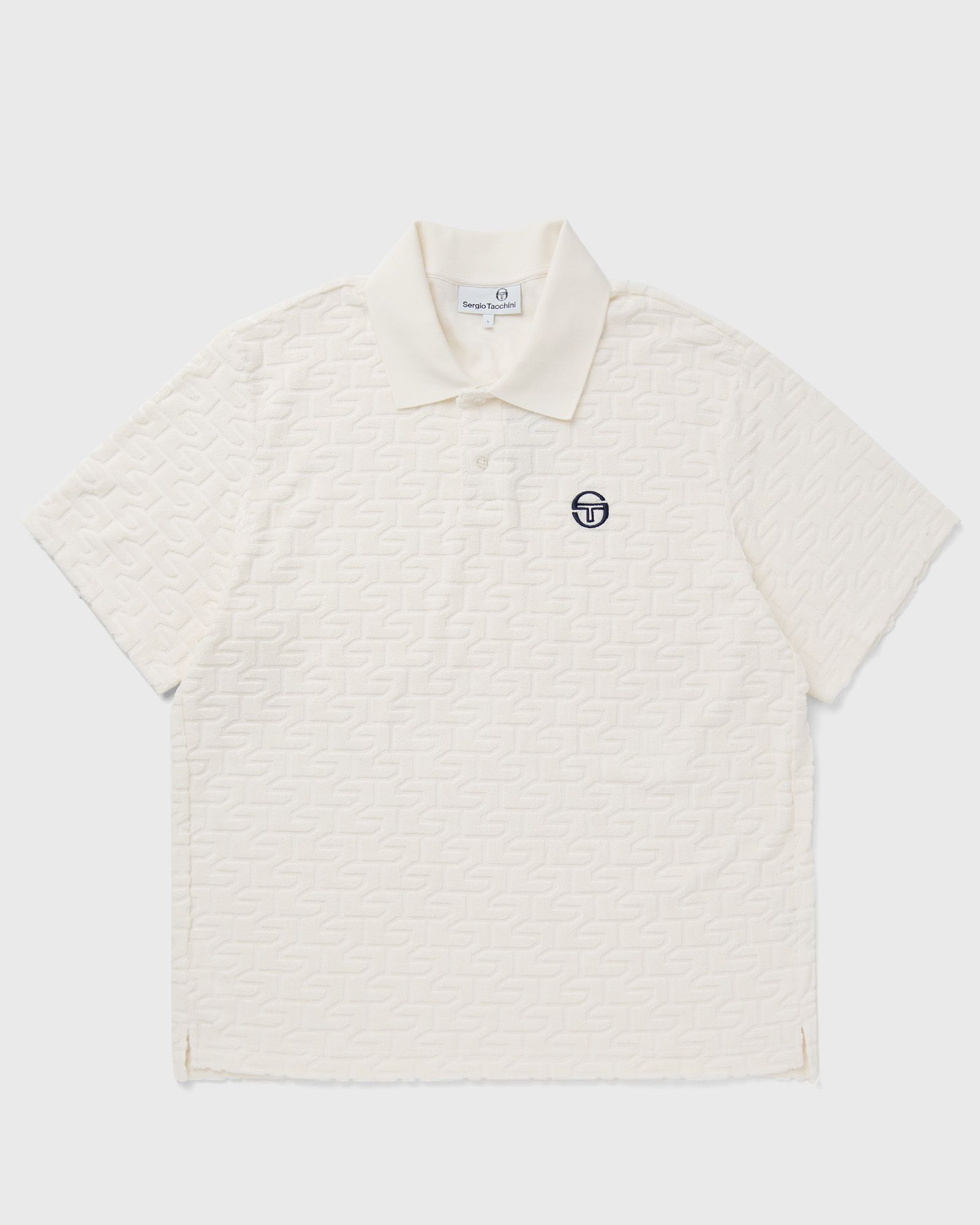 Sergio Tacchini LIVATA MONOGRAM POLO men Polos white in Größe:L von Sergio Tacchini