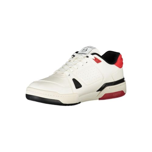 Sergio Tacchini Milano Unisex für Damen Herren Sneaker Schnürschuh Schuhe White Black RED (239) Gr. 42 von Sergio Tacchini