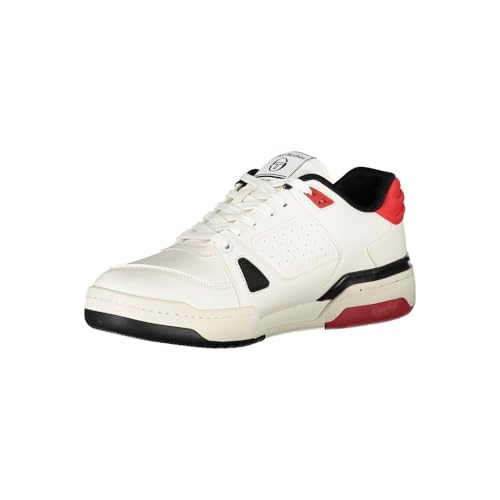 Sergio Tacchini Milano Unisex für Damen Herren Sneaker Schnürschuh Schuhe White Black RED (239) Gr. 43 von Sergio Tacchini