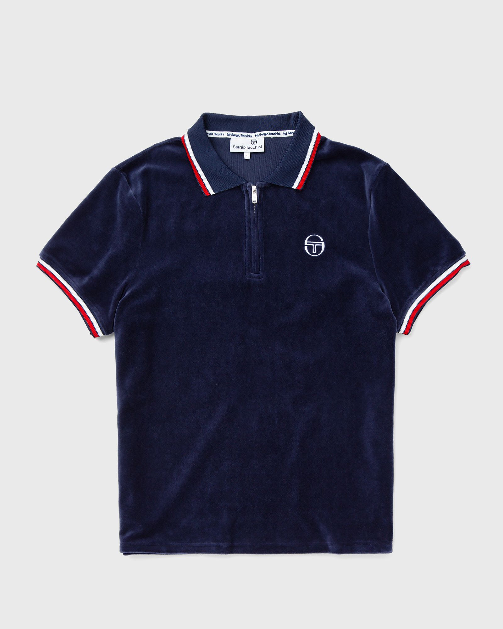 Sergio Tacchini PRIMO VELOUR POLO men Polos blue in Größe:S von Sergio Tacchini