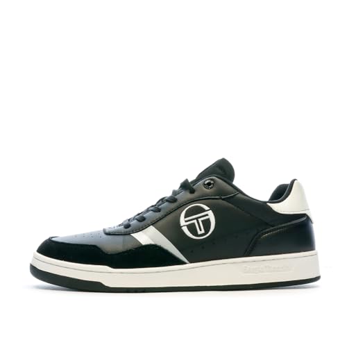 Sergio Tacchini Roma Herren Sneaker Schnürschuh Herrenschuh Schnürer Schuhe für Herren Black White (0008) Gr. 40 von Sergio Tacchini