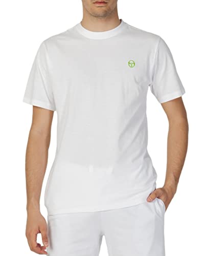 Sergio Tacchini Small Logo Fluo TS weiß/acid grün M, Säuregrün Weiß von Sergio Tacchini