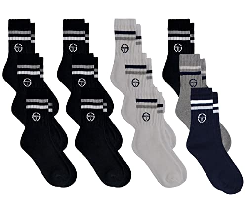 Sergio Tacchini Socken Tennis für Herren 12er Pack Assorted Mixed 43/46 von Sergio Tacchini