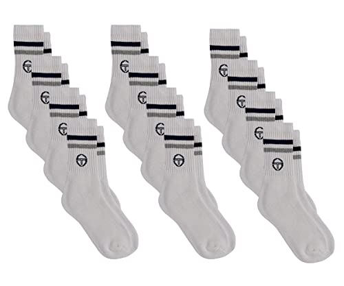 Sergio Tacchini Socken Tennis für Herren 12er Pack Weiß 39/42 von Sergio Tacchini