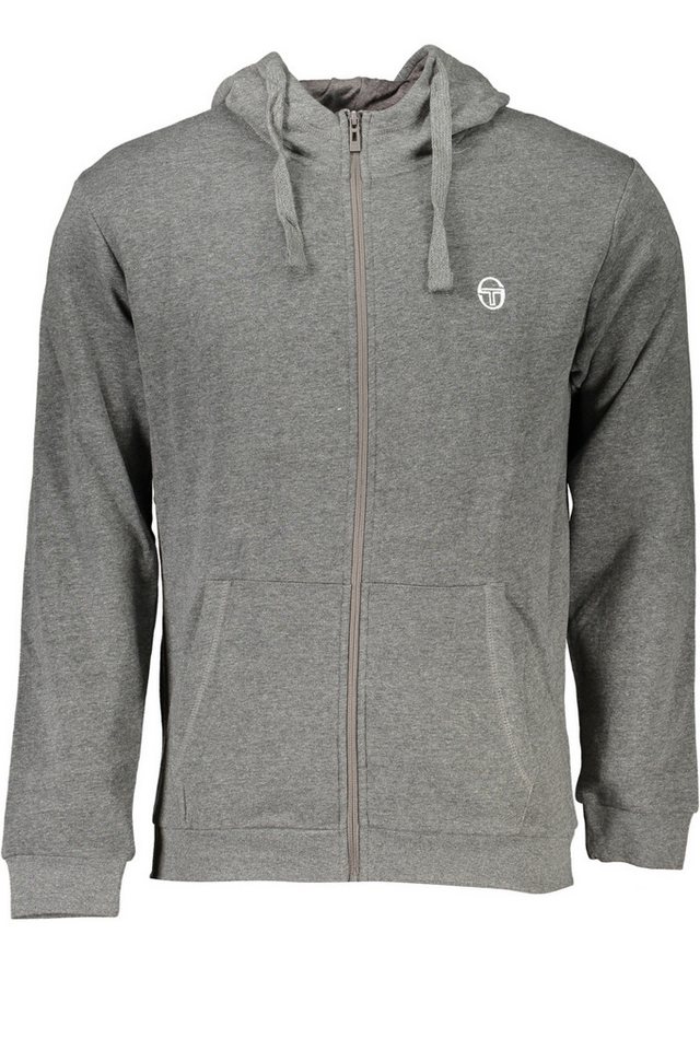 Sergio Tacchini Sweatshirt Herren Sweatshirt Grau mit Reißverschluss & Kapuze von Sergio Tacchini