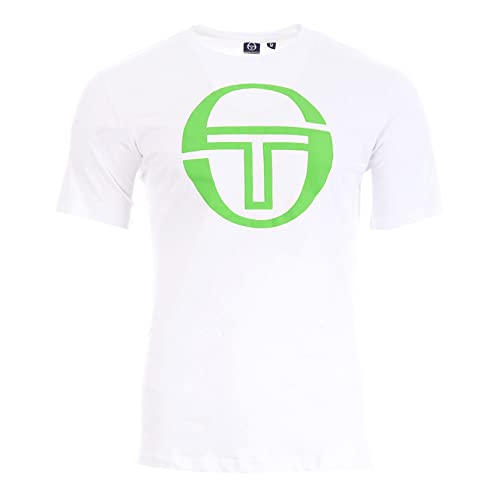 Sergio Tacchini T-Shirt für Herren, Weiß, grün, L von Sergio Tacchini