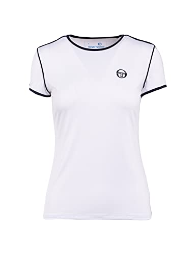 Sergio Tacchini Damen Funktionsshirt Offwhite/dunkelblau S von Sergio Tacchini