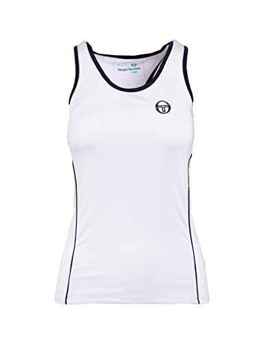 Sergio Tacchini Damen Sporttop weiß/Navy L von Sergio Tacchini