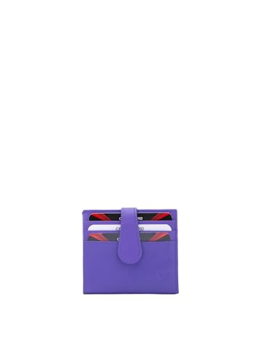 Sergio Valentini Herren-Geldbörse aus echtem Leder Made in Italy 9,5 x 8 x 1,5 cm IN-1063-PARENT, Lila von Sergio Valentini