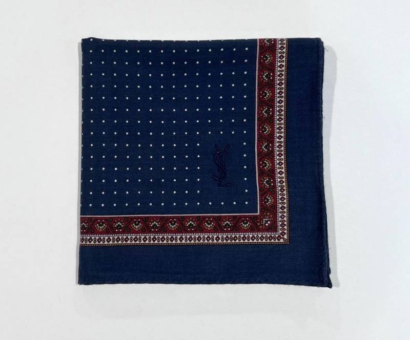 Herren Taschentuch Ysl Paisley-Tupfen Blau Marine-Baumwolltasche Square 18 "Geschenk Für Mann Ysl Bandana Sqaure Schal-Haar-Verpackungen Herren Taschentuch Ysl Paisley-Tupfen Blau Marine-Baumwolltasche Square 18 "Geschenk Für Mann Ysl Bandana Sqaure Schal-Haar-Verpackungen von SeriousBaconCo