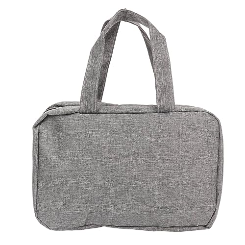 Hängende Reise-Kulturtasche, große Kapazität, Reise-Make-up-Tasche, faltbar, wasserdicht, Kosmetiktasche mit Griff, Nass-Trocken-Trennung, für Männer und Frauen (Grau) von Serlium