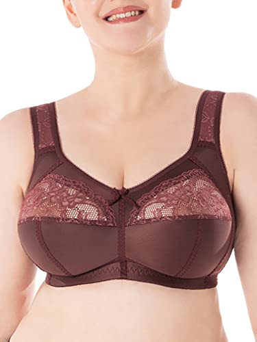 SERMIJA Der Büstenhalter Soft ohne Bügel, laminiert mit Baumwolle Braun 100C von Sermija