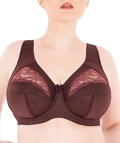 Sermija Bequemer BH Damen mit Bügel - Weicher Feuchtigkeitsregulierender Damen-BH - Stützender Komfort BH Damen, Mahagoni, 105B von Sermija