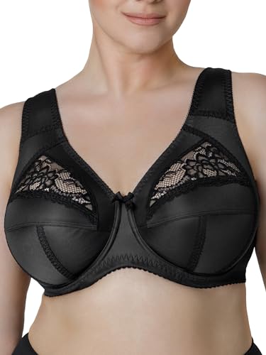 Sermija Klassischer Soft-Büstenhalter mit Spitze und Baumwollfutter, Unterbügel und Breiten Trägern – Komfort für jeden Tag Sermija Klassischer Soft-Büstenhalter mit Spitze und Baumwollfutter, Unterbügel und Breiten Trägern – Komfort für jeden Tag von Sermija