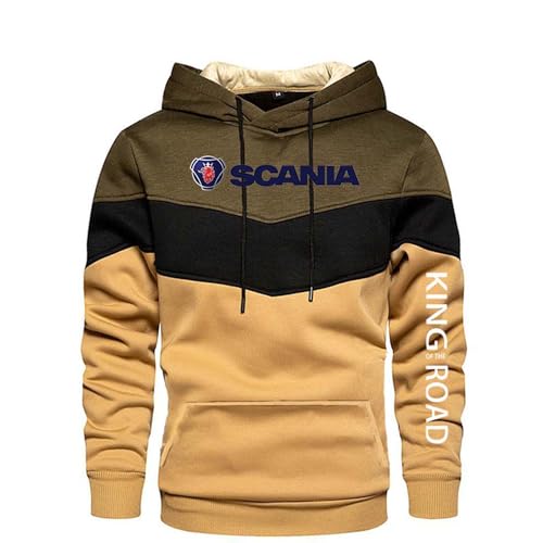 Herren-Kapuzenpullover Mit Taschen Für Scania Kontrastfarbene Oberteile Kapuzenpullover Mit Kapuze Pullover Sweatshirt Bedruckte Jacken Langärmlige-Khaki||S Herren-Kapuzenpullover Mit Taschen Für Scania Kontrastfarbene Oberteile Kapuzenpullover Mit Kapuze Pullover Sweatshirt Bedruckte Jacken Langärmlige-Khaki||S von Seroni