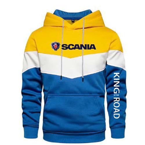Herren-Kapuzenpullover Mit Taschen Für Scania Kontrastfarbene Oberteile Kapuzenpullover Mit Kapuze Pullover Sweatshirt Bedruckte Jacken Langärmlige-Yellow||XL Herren-Kapuzenpullover Mit Taschen Für Scania Kontrastfarbene Oberteile Kapuzenpullover Mit Kapuze Pullover Sweatshirt Bedruckte Jacken Langärmlige-Yellow||XL von Seroni