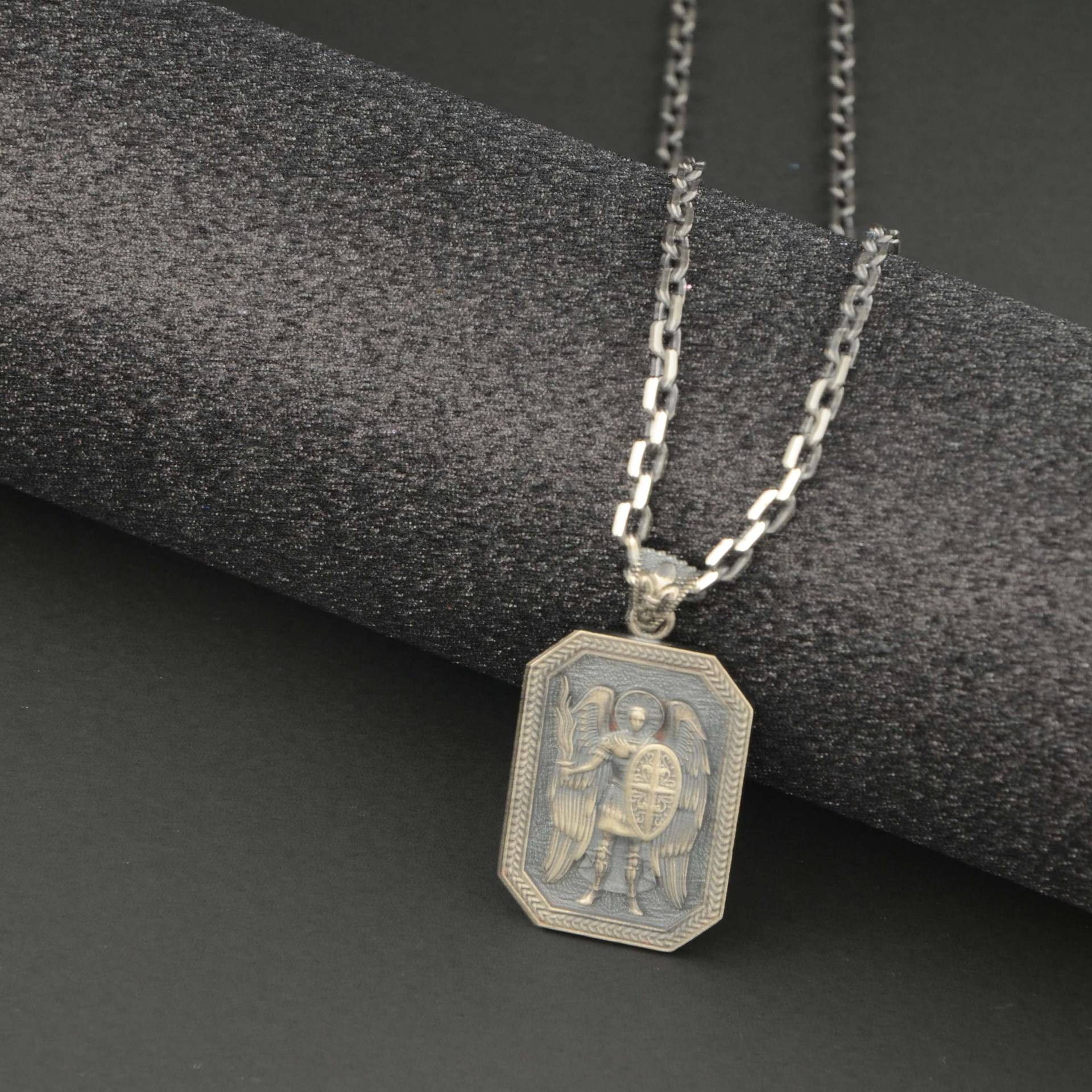 Spartan Angel Krieger Halskette, Sterling Silber Geschenk Für Männer, Personalisierter Schmuck von ServetJewelleryStore