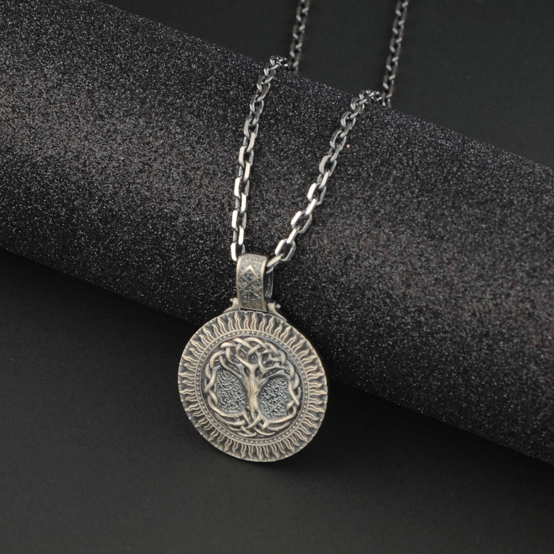 sterling Silber Baum Des Lebens Halskette, Anhänger, Luxus Schmuck Für Männer, Geschenk Personalisierte Vatertagsgeschenk von ServetJewelleryStore