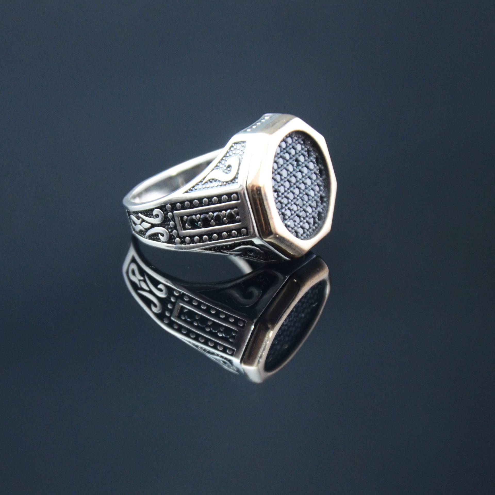 sterling Silber Ring, Männer Ring Handgemacht, Luxus Für Männer, Mode Geburtstagsgeschenk, Geschenk Ihn, Vatertagsgeschenk von ServetJewelleryStore