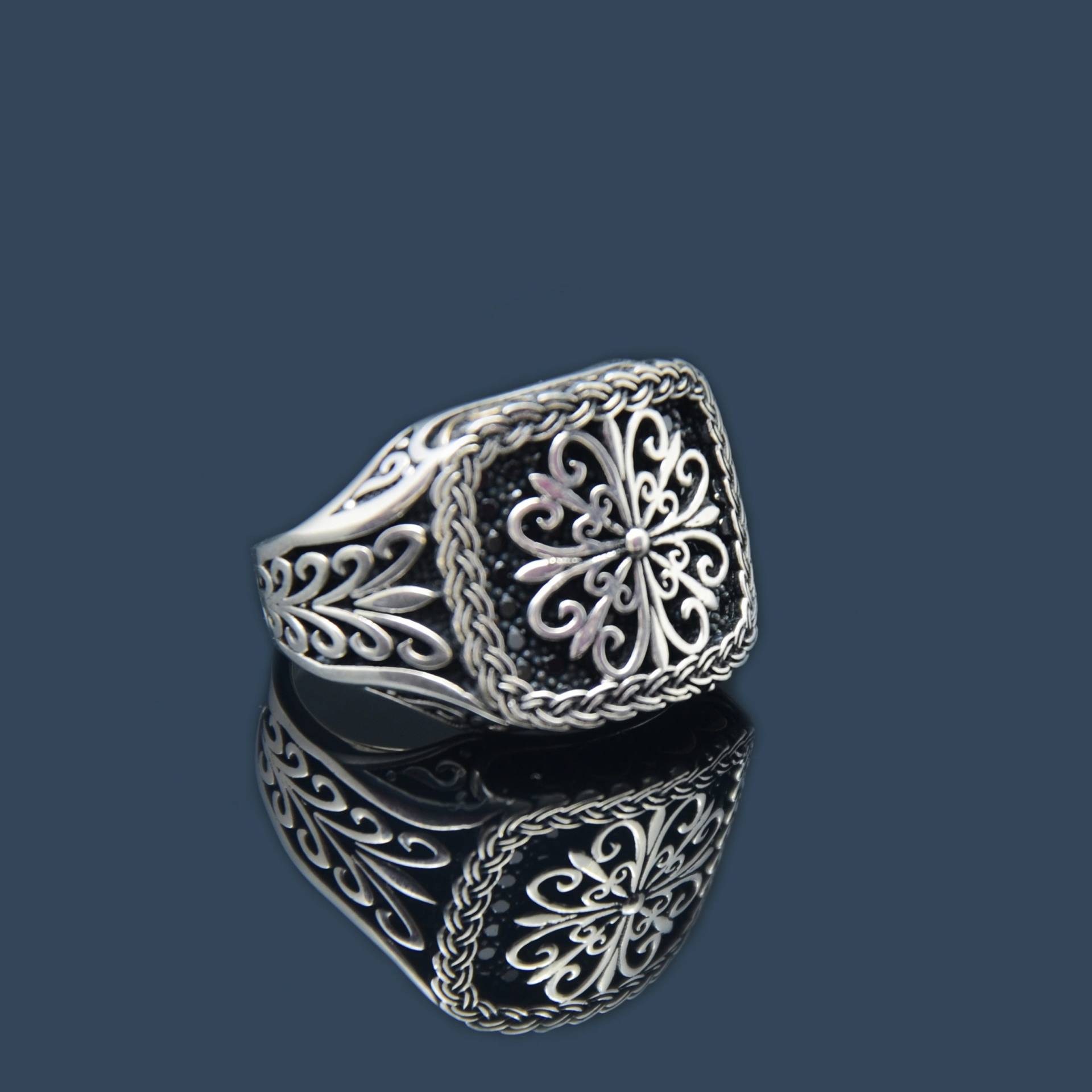 sterling Silber Siegelring Männer, Luxus Ring, Handgemachter Schmuck, Personalisierter Mode Geschenk Für Ihn, Geburtstagsgeschenk, Minimalist von ServetJewelleryStore