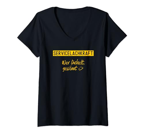 Damen Barkeeper Bartender Bedienung Kellnerin Kellner Servicekraft T-Shirt mit V-Ausschnitt Damen Barkeeper Bartender Bedienung Kellnerin Kellner Servicekraft T-Shirt mit V-Ausschnitt von Servicekraft Bedienung Kellner Barkeeper Verkäufer