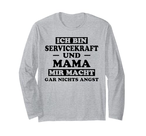 Servicekraft Mama Lustiges Servicekraft Langarmshirt Servicekraft Mama Lustiges Servicekraft Langarmshirt von Servicekraft Sprüche Mama Servicekraft Design