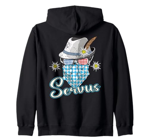 Servus Trachten Herren Bayern Passend für Oktoberfest Kapuzenjacke Servus Trachten Herren Bayern Passend für Oktoberfest Kapuzenjacke von Servus Bayern & Tirol Ersatz Tracht Lederhose