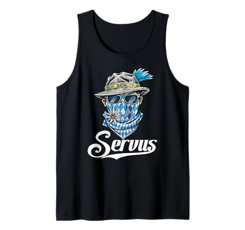 Servus Trachten Herren Bayern Passend Oktoberfest Kostüm Tank Top von Servus Bayern & Tirol Tracht Ersatztracht Kinder