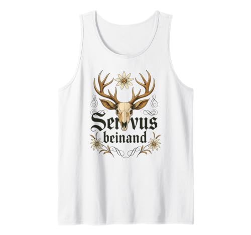 Servus beinand Lederhosn Tracht Bayern Volksfest Herren Tank Top Servus beinand Lederhosn Tracht Bayern Volksfest Herren Tank Top von Servus Bayern & Tirol Trachtenhemd Trachtenshirt