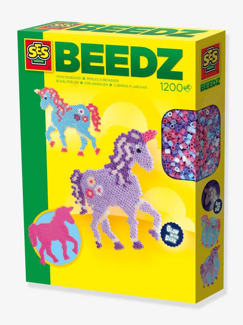 Bügelperlen-Set Einhorn Glow in the Dark SES Creative von Ses Creative