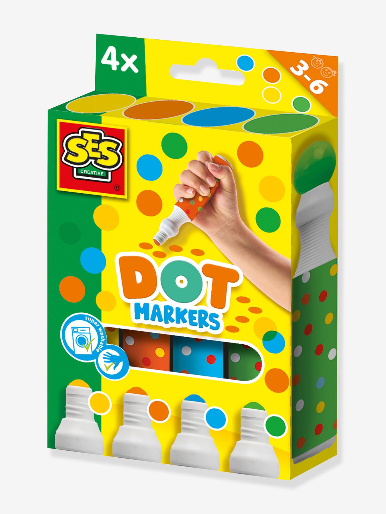 Dot Markers mit 4 Farben XXL  Kinder SES Creative von Ses Creative