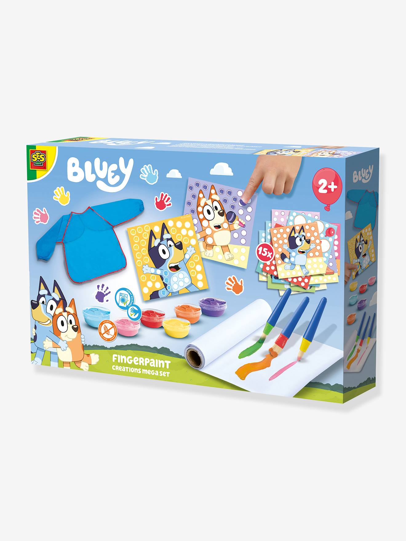 Fingerfarben-Kreationen Mega-Set Der Welpe Bluey Kinder SES Creative von Ses Creative
