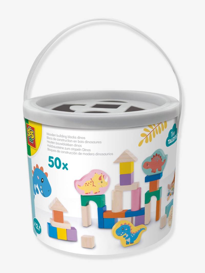 Holzbausteine-Set mit Dinosaurierfiguren Baby SES Creative von Ses Creative