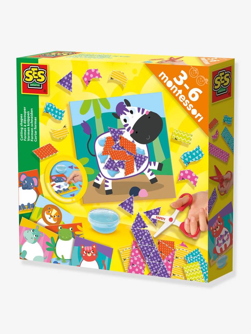 Montessori Bastel-Set Schneideformen mit Sicherheitsschere Kinder SES Creative von Ses Creative
