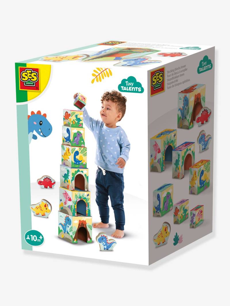 Stapelwürfel mit Dino-Figuren Kinder SES Creative von Ses Creative