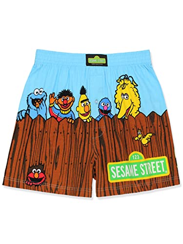 Sesame Street Herren Boxershorts mit Knopfleiste, mehrfarbig, Klein von Sesame Street