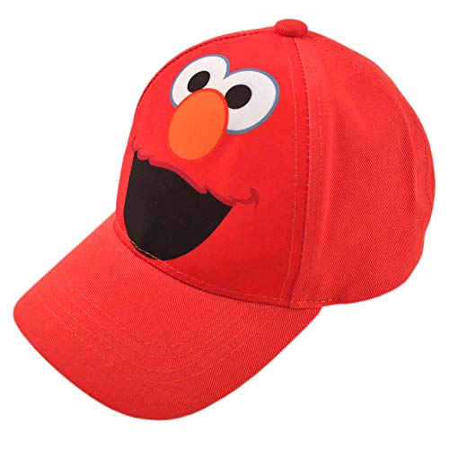 Sesame Street Toddler Boys Elmo Character Cotton Baseball Cap, Light Red, Age 2-4 von Sesame Street