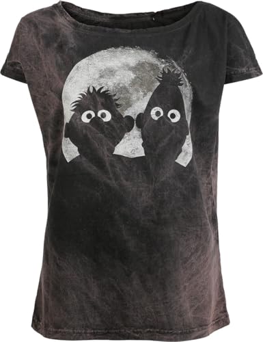 Sesamstraße Ernie und Bert - Moon Light Frauen T-Shirt grau S Sesamstraße Ernie und Bert - Moon Light Frauen T-Shirt grau S von Sesame Street