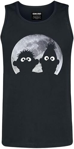 Sesamstraße Ernie und Bert - Moonlight Männer Tank-Top schwarz XXL von Sesame Street