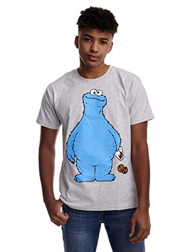 Sesamstraße Krümelmonster - Cookie Thief Männer T-Shirt grau meliert XXL von Sesame Street