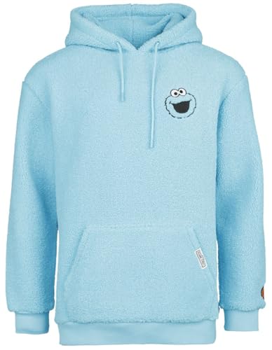 Sesamstraße Krümelmonster Männer Kapuzenpullover Multicolor L 100% Polyester Fan-Merch, TV-Serien von Sesame Street