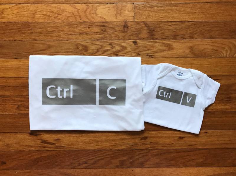 Ctrl V Shirt | Lustiger Baby Body von SesameOfJoy