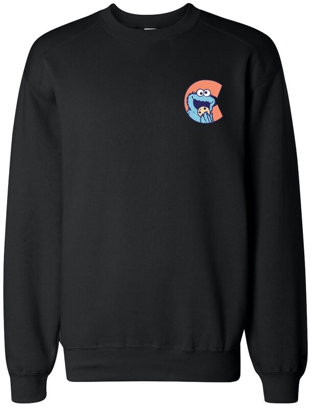 Sesamstraße Cookie Monster - C Sweatshirt schwarz in XXL von Sesamstraße